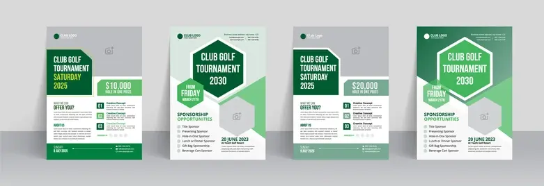 Posters voor promotie van sportevenement