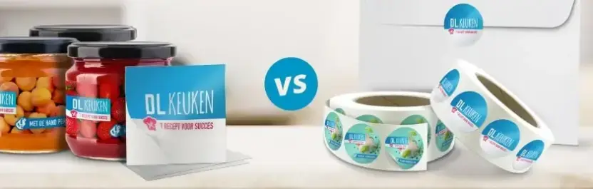 Gewone stickers vs. stickers op rol; wat is beter?