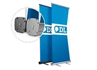 Rollup banner met oprolbaar doek