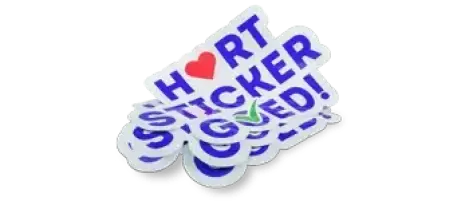 Zo plak je een grote sticker