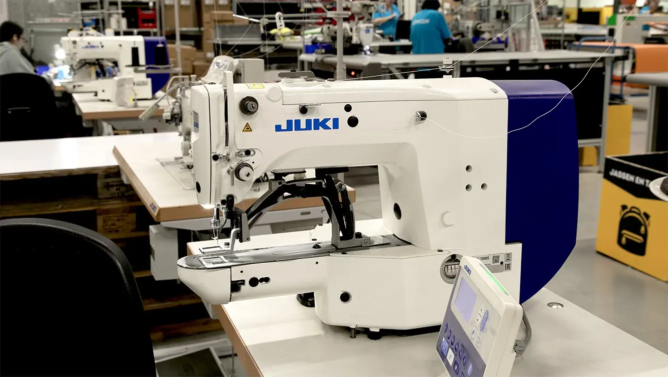 Naaimachines voor textielafwerking