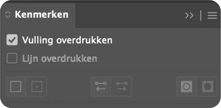 Overdrukken instellen voor luxe afwerking