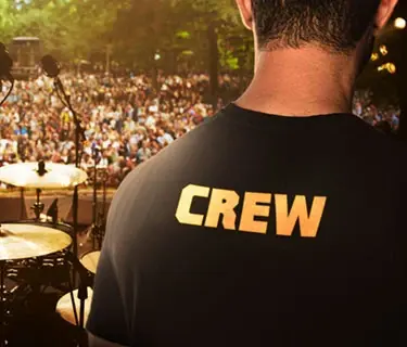 Crew shirt voor festivalorganisatie