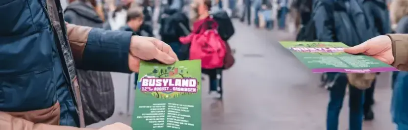 Hoeveel flyers moet ik bestellen?