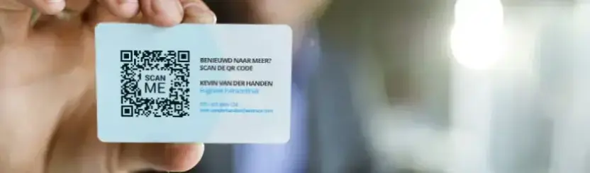 Visitekaartjes met QR code