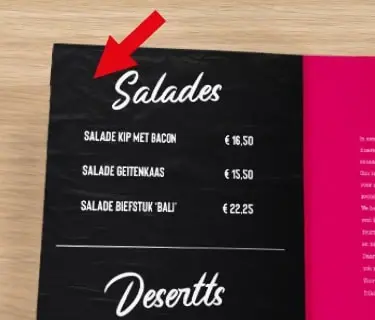 Kreukels door te hoge inktdekking