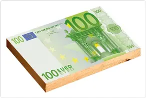 Namaakbiljet op afwijkend materiaal