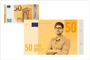 Namaakbiljet met eigen ontwerp