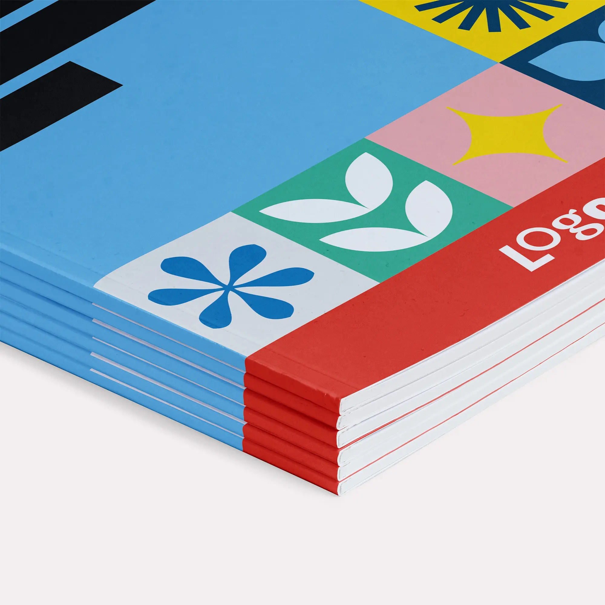 gelijmde magazines