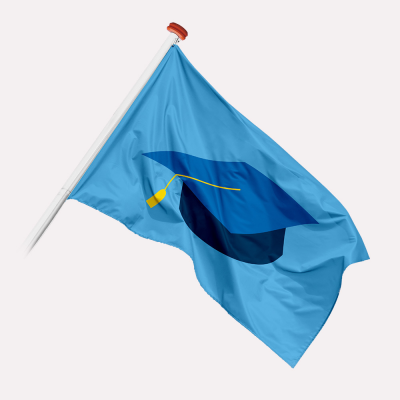 Geslaagd vlaggen
