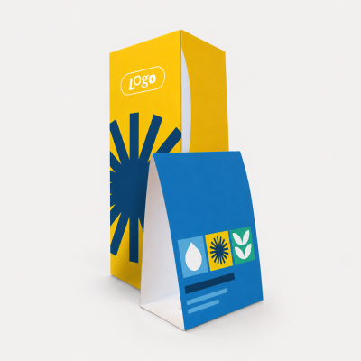 Gevouwen toonbankdisplays