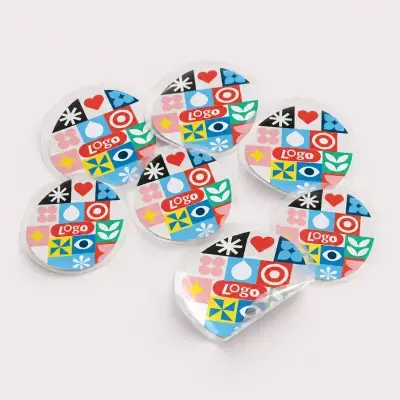 Kleine doorzichtige stickers