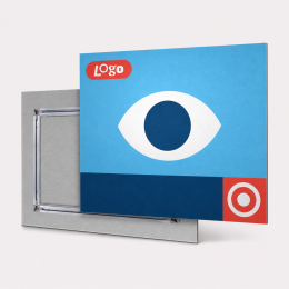 Dibond met blind ophangsysteem