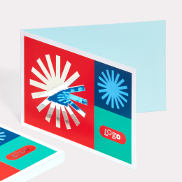 Cartes pliées avec dorure
