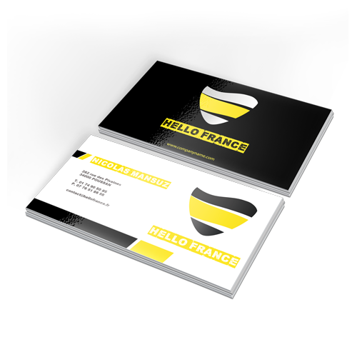 carte de visite pelliculage brillant company