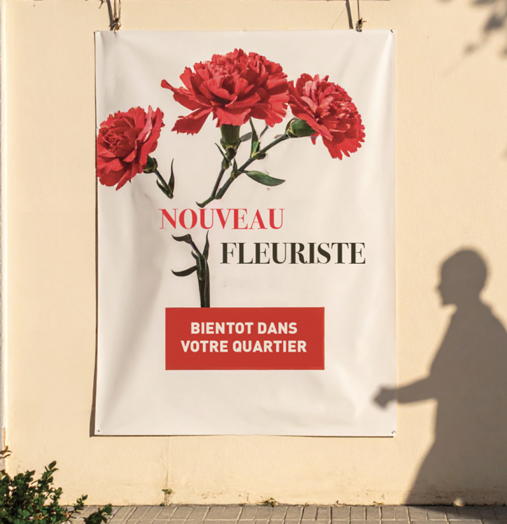 banderole fleuriste