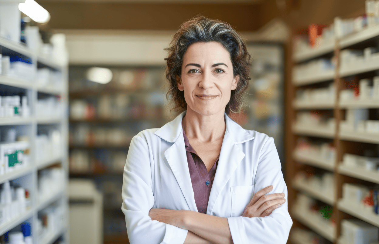 une pharmacienne