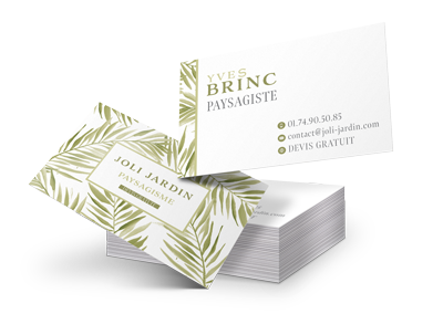 carte de visite paysagiste