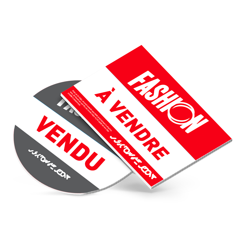 panneau immobilier rond