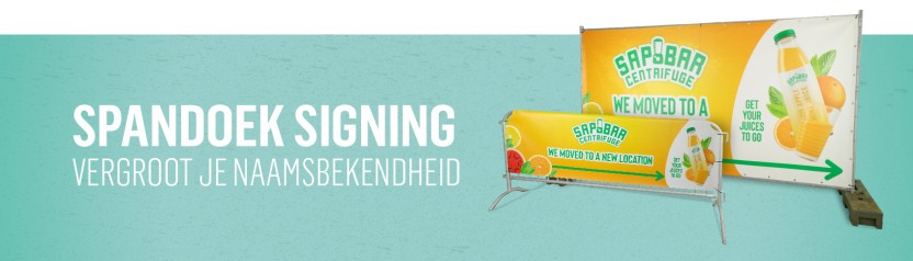 Spandoek signing gebruiken: hoe vergroot je je naamsbekendheid?