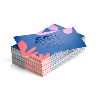 Visitekaartje met spot-UV op logo