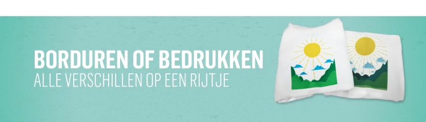 Borduren of bedrukken, wat is het verschil?