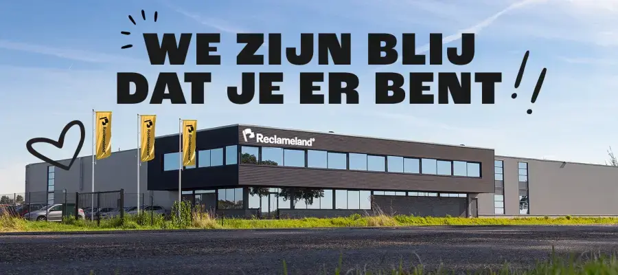 We zijn blij dat je er bent!