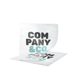 Kleine transparante stickers
