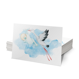 Ongevouwen geboortekaartjes