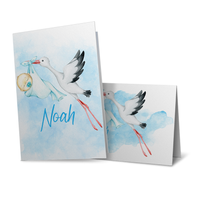 Gevouwen geboortekaartjes