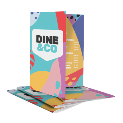 Gevouwen menukaarten