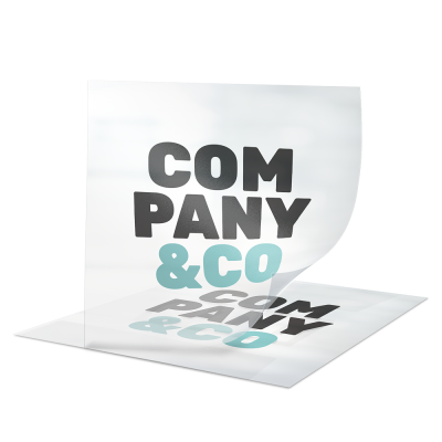 Grote transparante stickers