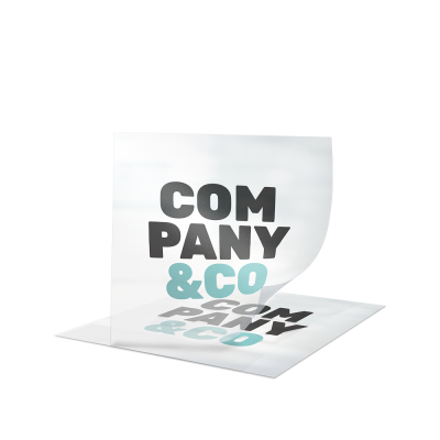 Kleine transparante stickers