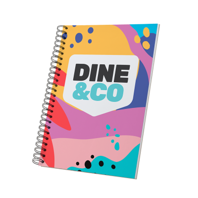 Menukaarten met spiraalbinding