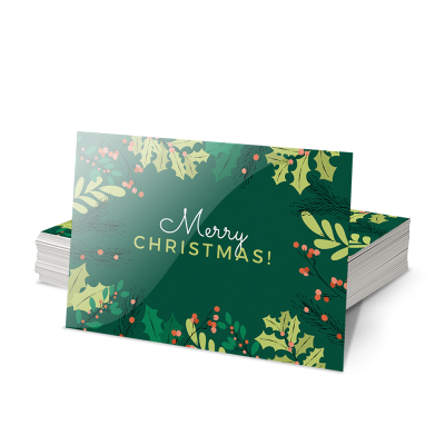 Ongevouwen kerstkaarten