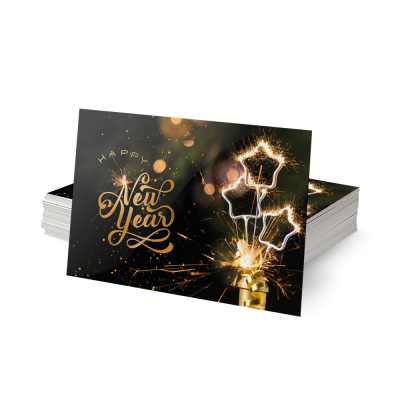 Ongevouwen nieuwjaarskaarten