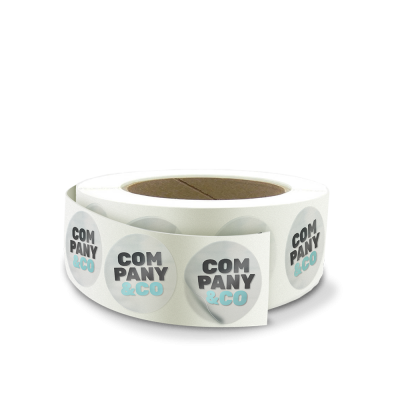 Transparante stickers op rol