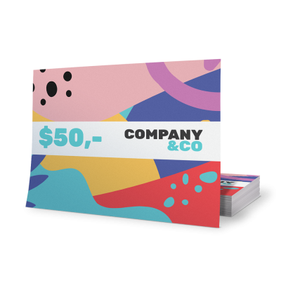 Waardecheque op papier