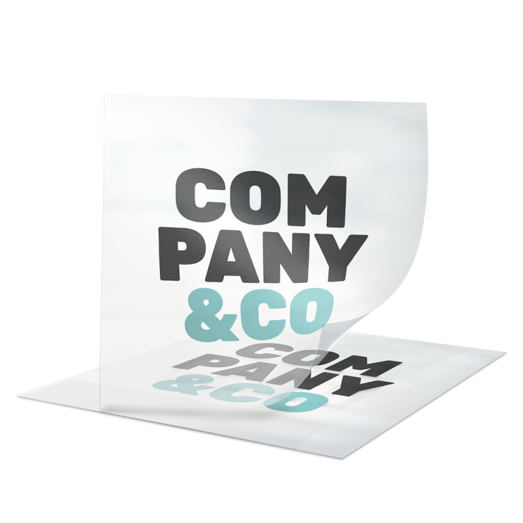 Grote transparante stickers