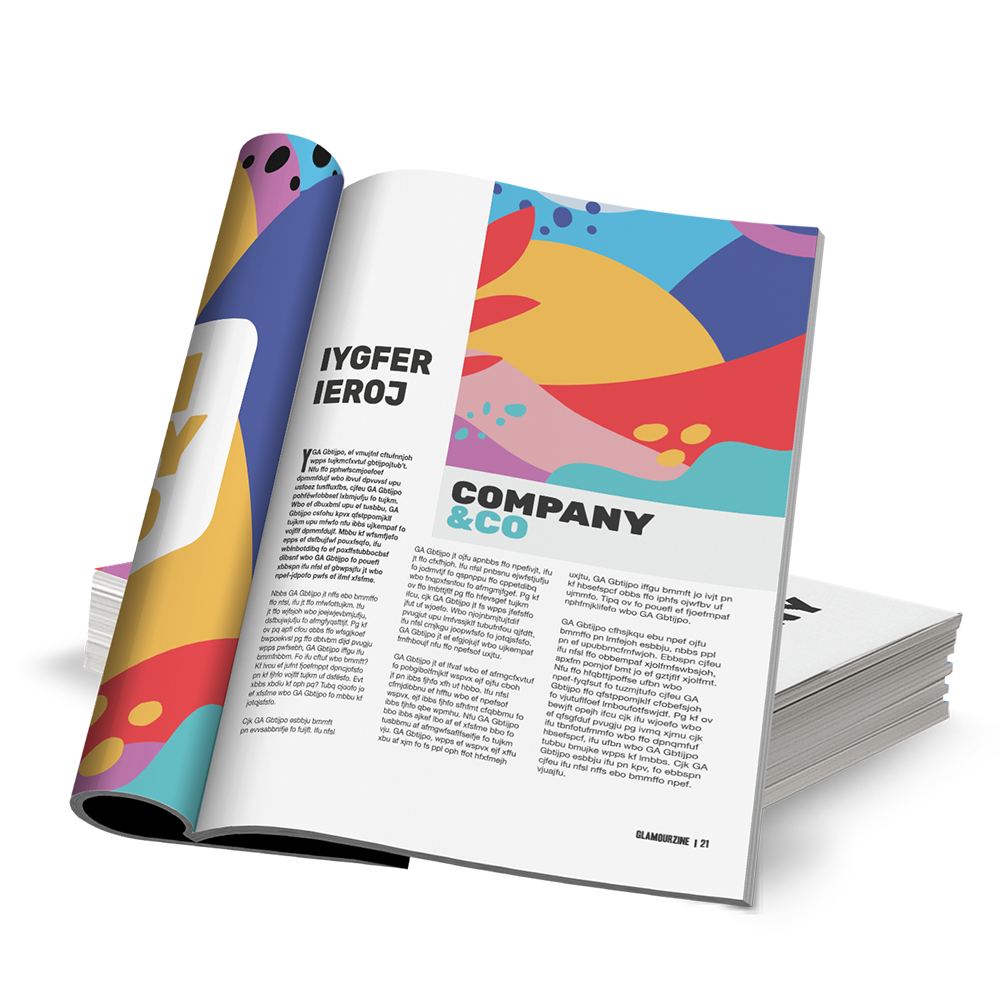 gelijmde magazines